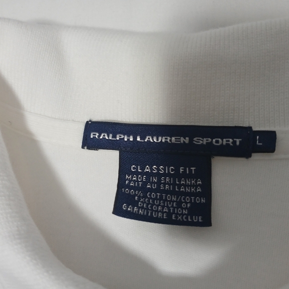 Ralph Luaren Sport Ladies Shortsleeve Classic Fit Cotton Polo. Size L - Picture 6 of 11